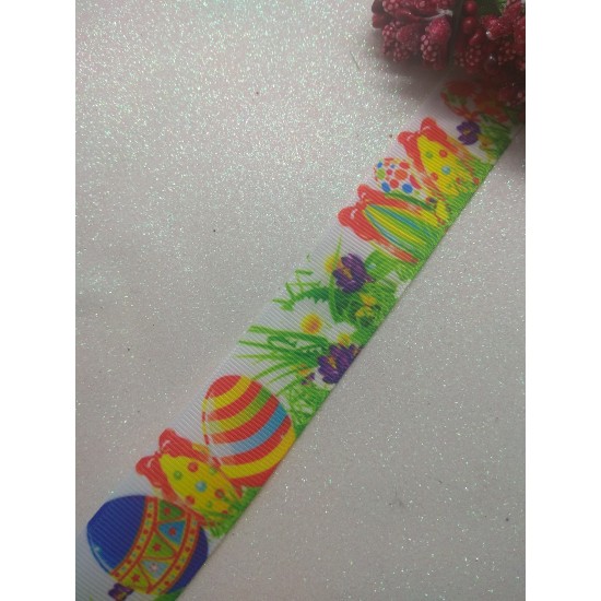 Лента репсовая с рисунком 25мм, цена за 1 м